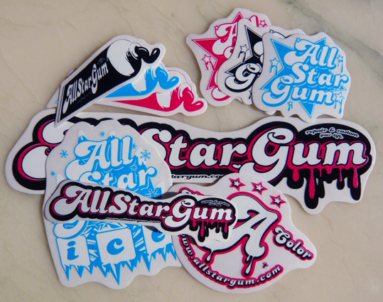Allstargum stickers